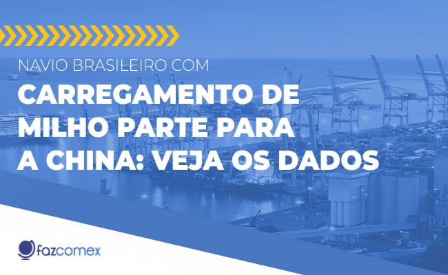 Navio Brasileiro Carregamento De Milho Parte Para A China