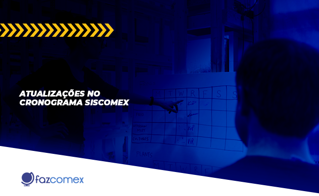 Atualizações no Cronograma Siscomex