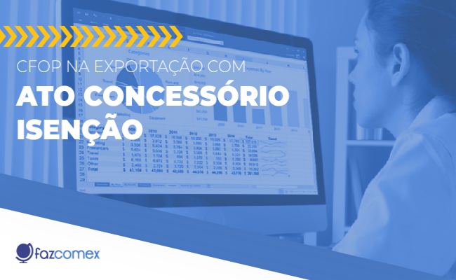 CFOP Exportação Ato Concessório Isenção
