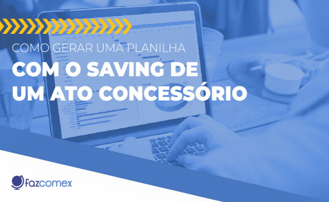Planilha Saving Ato Concess&oacute;rio