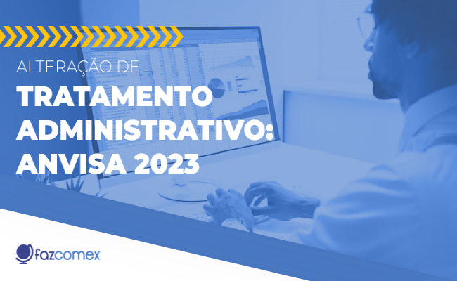 Tratamento administrativo ANVISA