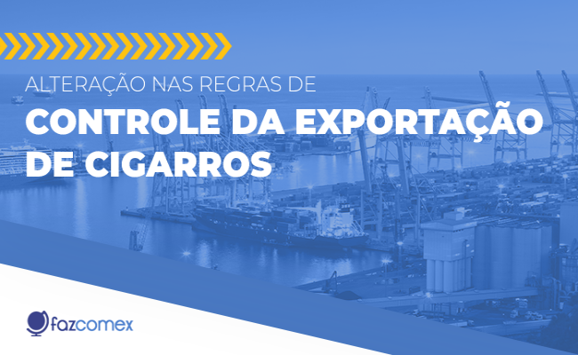 controle da exportação de cigarros