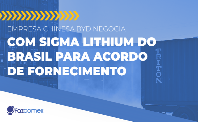 Empresa chinesa BYD negocia com Sigma Lithium do Brasil para acordo de  fornecimento
