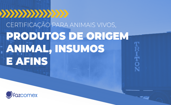 Certificação animais insumos medicamentos veterinários