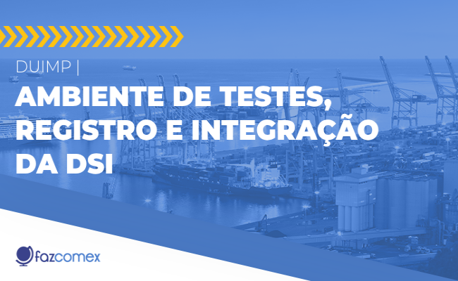 DUIMP testes registro integração DSI