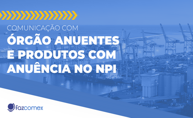 Comunicação órgão anuentes produtos com anuência