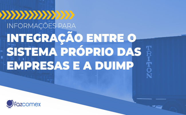 Integração DUIMP sistema