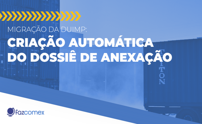 DUIMP criação dossiê de anexação