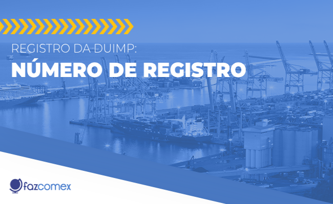 número de registro da DUIMP