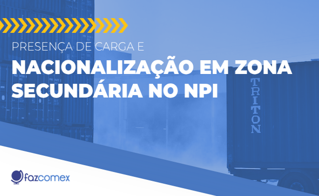 Presença Carga nacionalização zona secundária