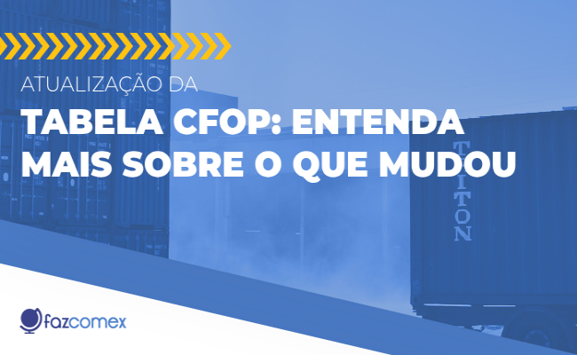 Atualização da Tabela CFOP