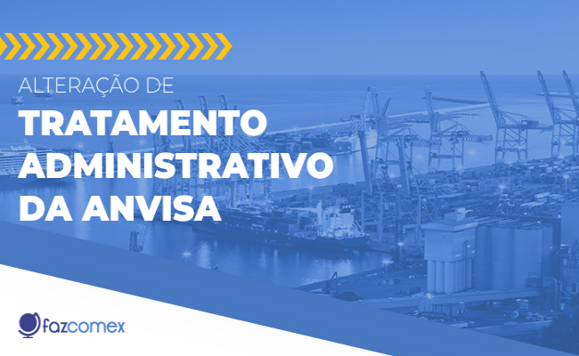 Tratamento administrativo Anvisa alteração