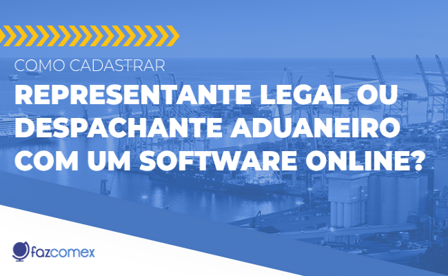 Cadastrar Representante Legal Despachante Aduaneiro