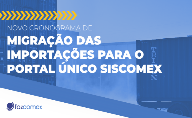 Migração importações para Portal Único