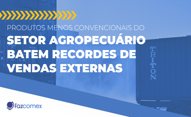 exportação de produtos agropecuários
