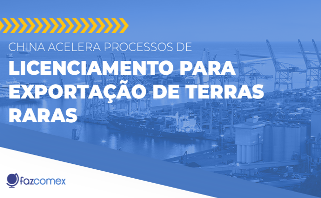 Exportação de terras raras