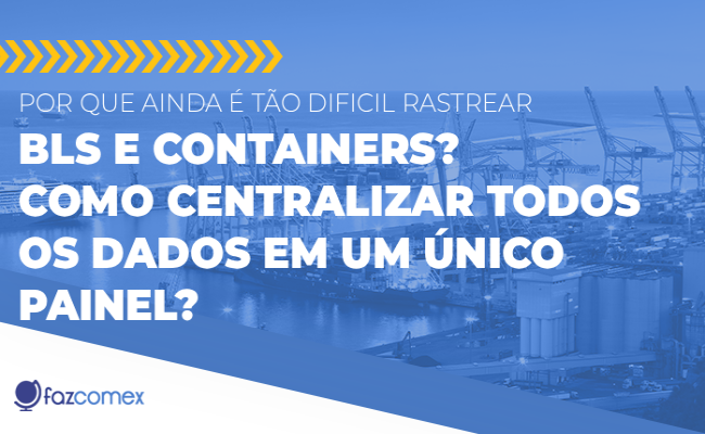 rastrear BLs e containers