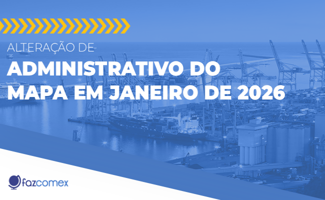 Alteração de tratamento administrativo do MAPA em janeiro de 2026. Conheça os impactos