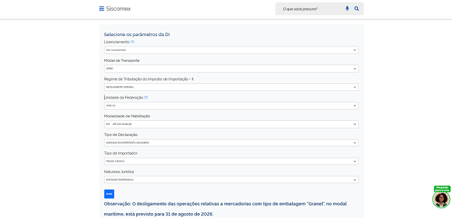 Simulador Desligamento da DI