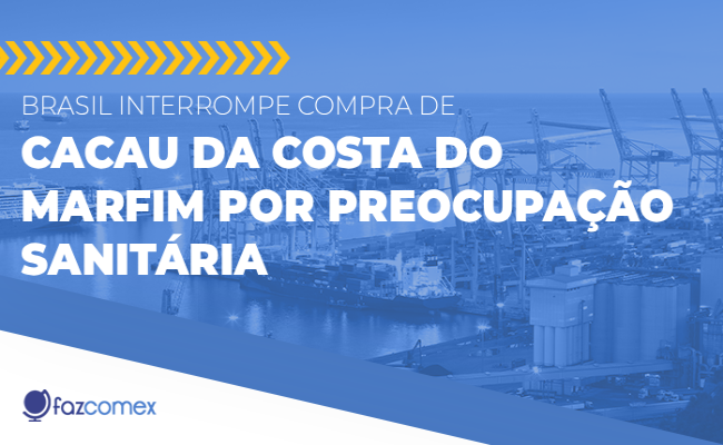 Brasil interrompe compra de cacau da Costa do Marfim por preocupação sanitária
