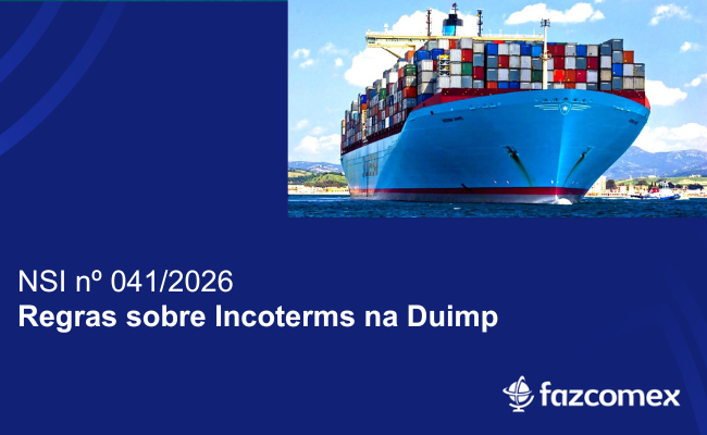 Regras sobre Incoterms na Duimp. Entenda os impactos dentro do NPI