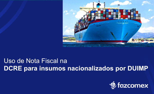 Nota Fiscal na DCRE