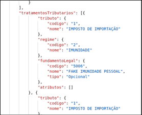Alteração na API do Tratamento Tributário - Consulta em lote